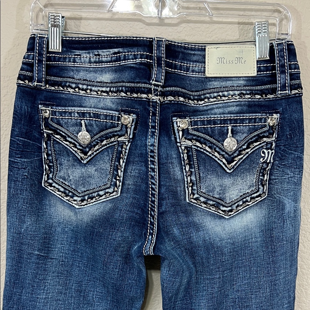 Miss Me Dark Blue Boot Cut Jeans - Picture 3 of 14